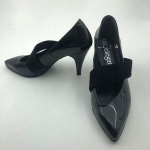 HANDMADE PATENT LEATHER WOMAN HEELS